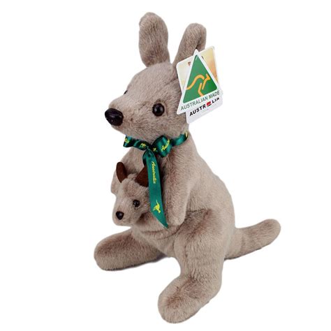 Kangaroo With Joeylargestuffed Animalaustralian Made40cmsoft Plush