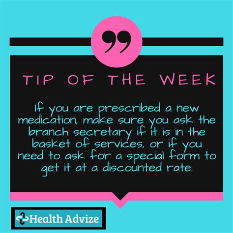 Tip Of The Week 15 Health Advize