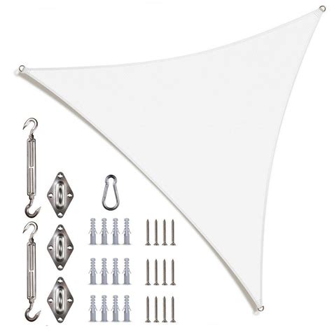 Colourtree 22 Ft X 22 Ft X 22 Ft 190 Gsm White Equilateral Triangle