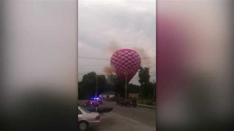Images Capture Explosions As Hot Air Balloon Crashes