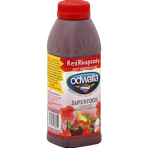 Odwalla Superfood Fruit Smoothie Blend Red Rhapsody Juice And Drinks