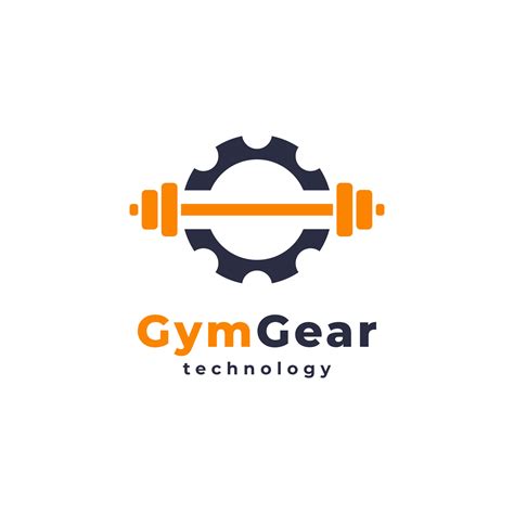 Gear Barbell Fitness GYM Company Logo Icon Template 14268368 Vector Art