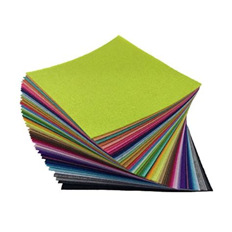 Flic Flac 54pcs Felt Fabric Sheet Assorted Color Felt Pack Diy Craft