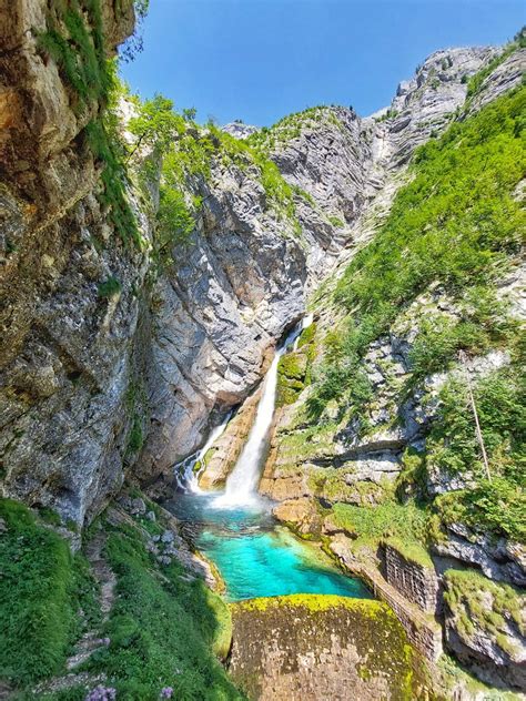 Discover Slovenia — Waterfall Savica Slovenia Located In Triglav