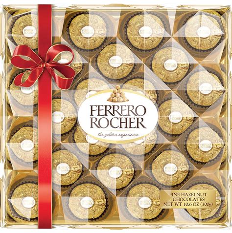 Ferrero Rocher Fine Hazelnut Milk Chocolate 24 Count Chocolate