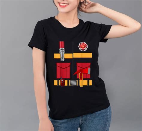 Halloween is around the corner, so i thought why not share my son's latest costume with you. Premium Fireman Uniform Firefighter Costume Halloween DIY Gift shirt, hoodie, sweater ...
