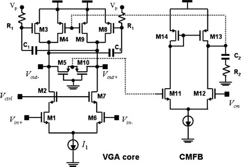 Schematic Of The Proposed Vga Circuit Download Scientific Diagram