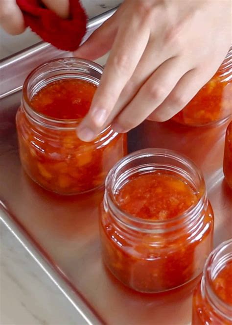 The BEST Homemade Peach Jam Barefeet In The Kitchen
