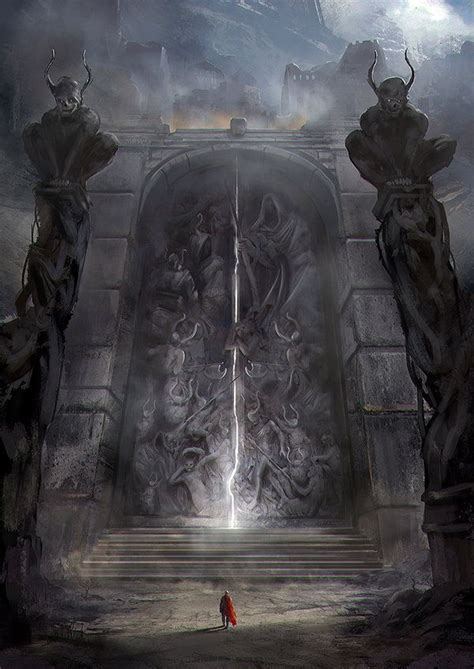 The Gates Of Amhrak By Jordangrimmer On Deviantart Fantasy Concept