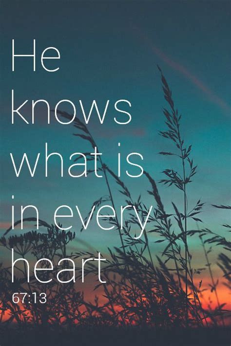He Knows What Is In Every Heart💖 Quran 6713 Quran Islam Allah