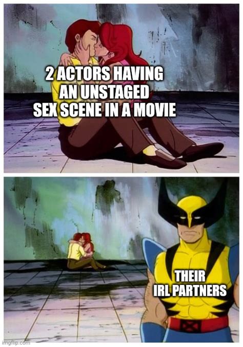 Couple Makes Out While Wolverine Looks Disappointed Imgflip