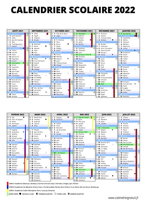 Calendrier Scolaire 2021 Format Excel Carte Bonne Ann 233 E 2022 Aria Art