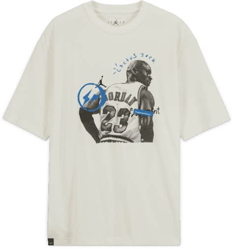 Travis Scott X Jordan X Fragment T Shirt White Ss21