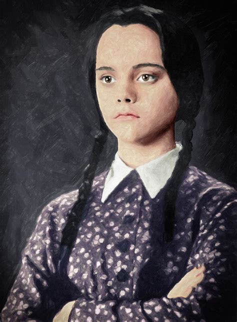Wednesday Addams - Cartoon - Poster - Canvas Print - Wooden Hanging 