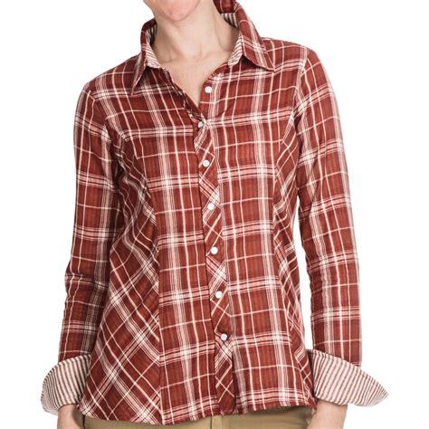 Aventura Clothing Libby Western Plaid Shirt Snap Front Long Sleeve