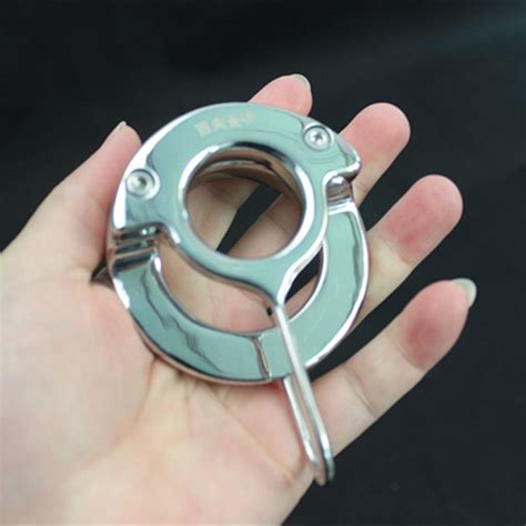 Light New Stainless Steel Scrotum Binding Device Scrotum Pendant Testicle Cock Ringsex Toys