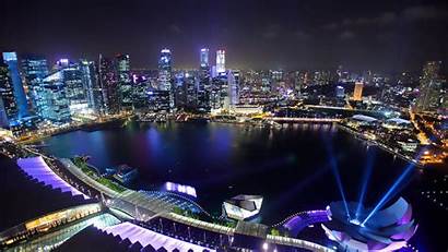 Singapore Night Wallpapers Cityscape Skyline London 1080p