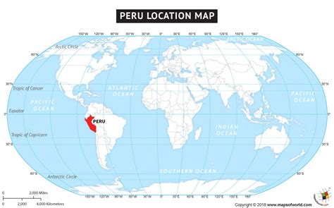 Where Is Peru On A World Map The World Map