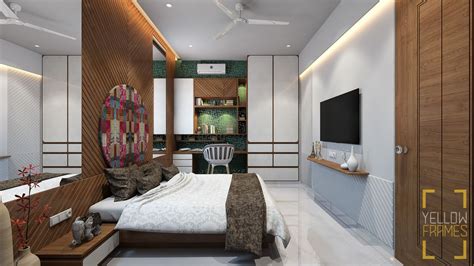 3d Visualization Portfolio On Behance Master Bedroom Interior Wardrobe