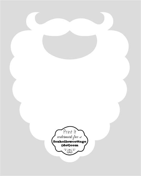 Printable Santa Beard
