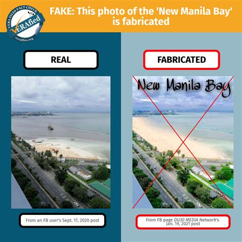 Vera Files Fact Check Photo Of New Manila Bay With Wider Longer Dolomite Beach Fake Vera Files