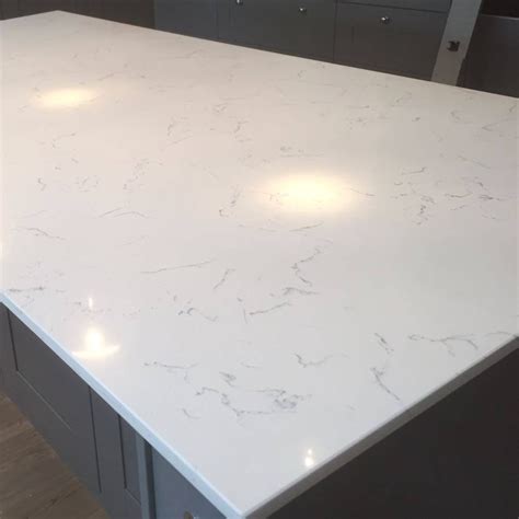 White Carrara Quartz Countertop Carrara Quartz Quartz Kitchen