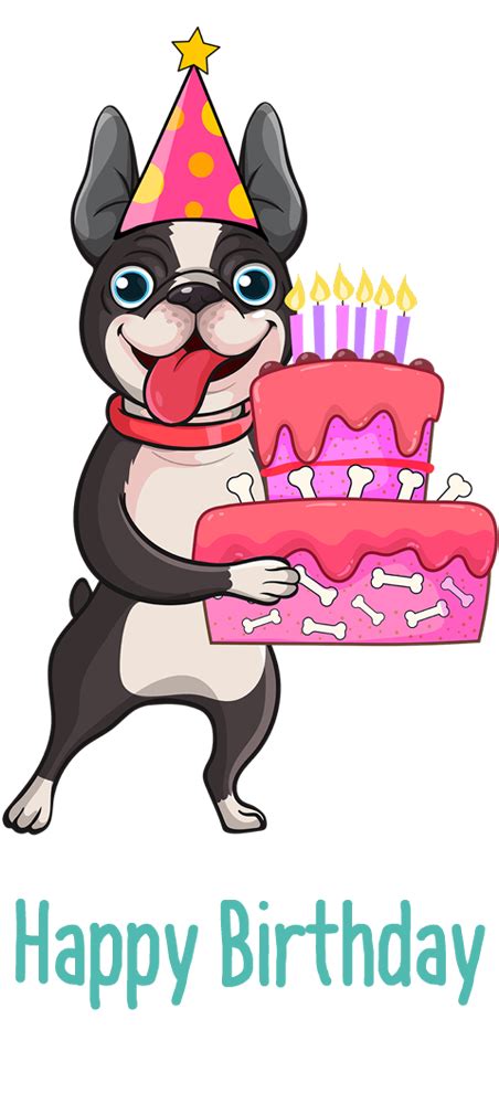 Happy Birthday Cake Funny Bonz Cards