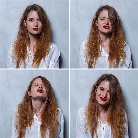 Photographic Study Examining Womens Faces Before During And After An