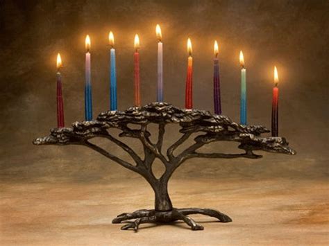 6 Unique Menorahs To Begin Hanukkah Menorah Menorah Candles Candles