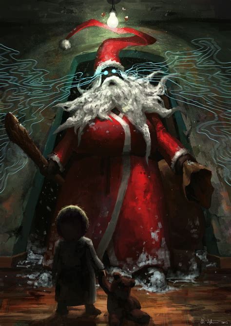 6 Evil Santa Claus Creepy Christmas Santa Art Christmas Horror