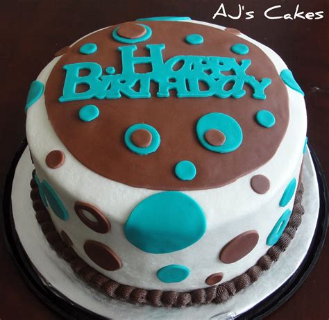 Elsa and anna cake at a frozen birthday party! AJ's Cakes: Teal and Brown Birthday Cake