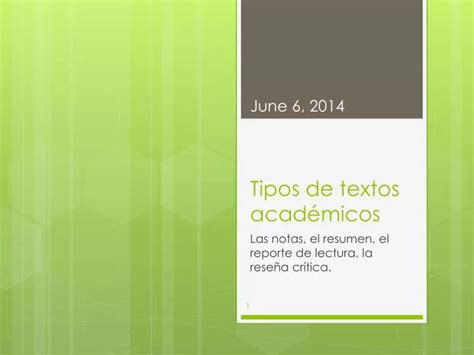 Ppt Tipos De Textos Académicos Powerpoint Presentation Free Download