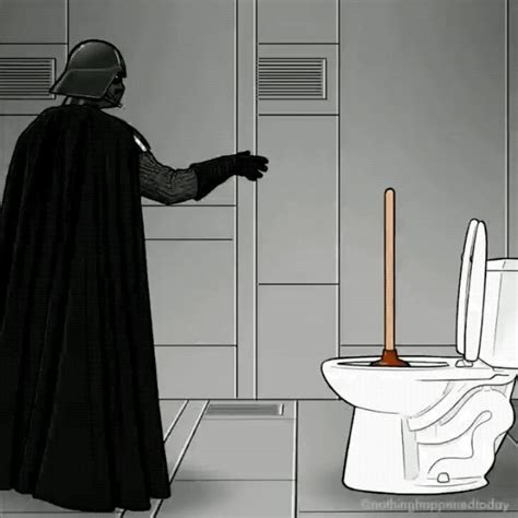 Darth Vader Toilet Plumger Illustration Darth Nun Dress