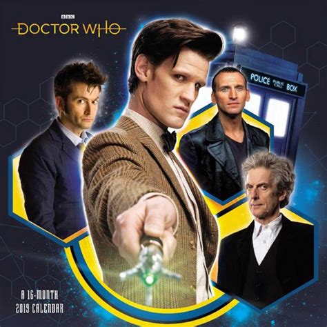 Doctor Who 2019 Wall Calendar Bbc Shop Doctor Who Doctor Wall