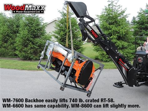 Wm 6600 6 Backhoe Backhoe Tractor Attachment Woodmaxx