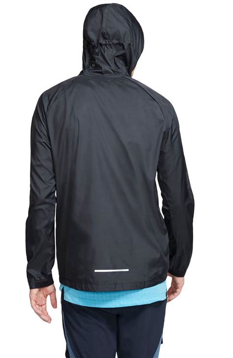 Nike Essential Water Repellent Hooded Jacket In Black For Men Lyst