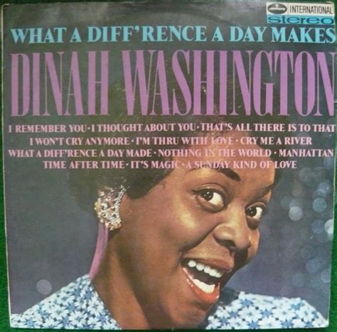Dinah Washington What A Diff Rence A Day Makes 1975 Vinyl Discogs