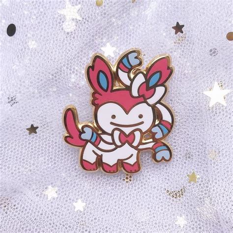 Derpy Ditto Eeveelution Pin Love This Sylveon Ditto Combo Super Cute