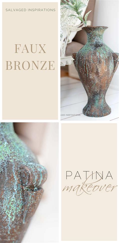 Diy Bronze Patina Thrift Vase Decor Salvaged Inspirations Faux