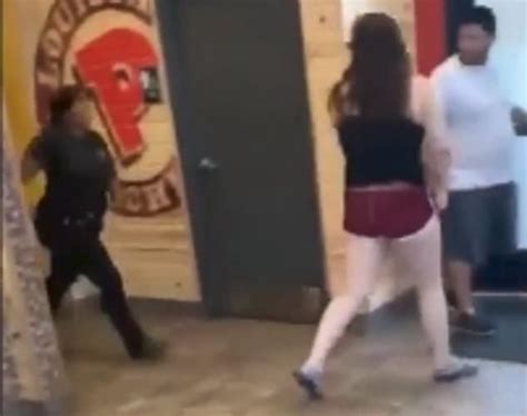 Shocking Moment Mass Brawl Breaks Out In Popeyes With Staff Viciously