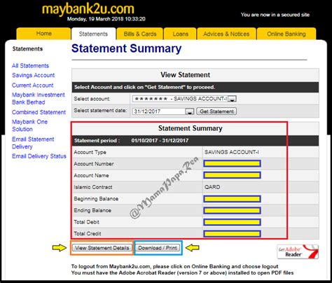 Maybank bank code is 7302. CARA PRINT PENYATA / STATEMENT BANK DARI MAYBANK2U ...