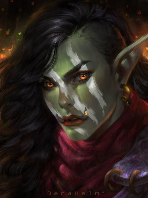 Half Orc Female Dandd Art Female Orc Concept Art Characters Character Art