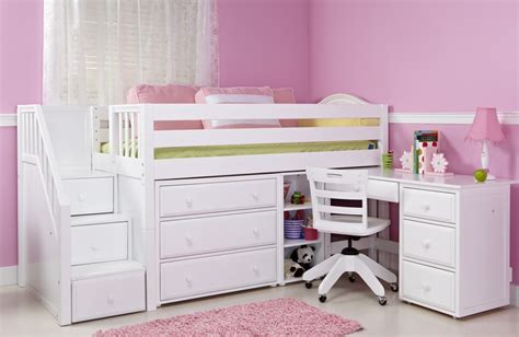 Girls Loft Bed With Desk Design Ideas And Benefits Homesfeed