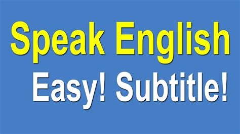 Speaking English For Beginners Speak English Learning
