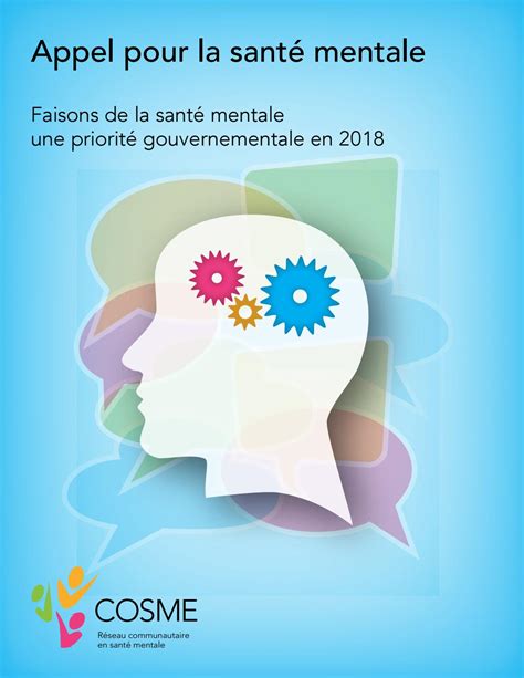 Appel Pour La Santé Mentale Au Québec Septembre 2018 By Reseau Cosme