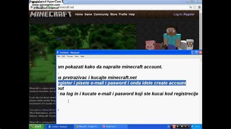 Kako Napraviti Minecraft Account Youtube