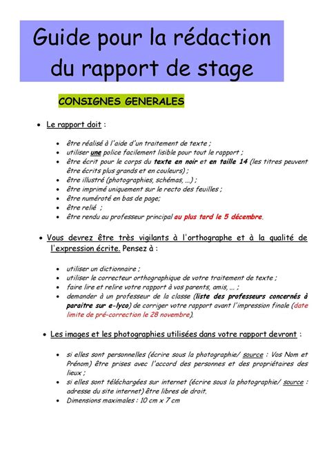 Exemple Dintroduction De Rapport De Stage En Entreprise Le Meilleur