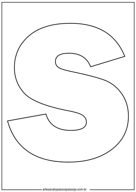 20 Moldes da letra S para imprimir em vários tamanhos e formatos