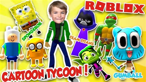 Roblox Cartoon Tycoon Build Your Favorite Cartoon Characters Hq Youtube