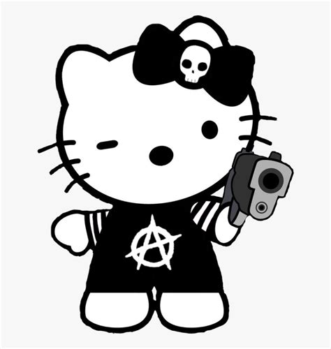 Freetoedit Goth Hellokitty Sanrio Gothic Emo Hello Kitty With